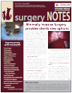 Surgery Notes - Spring 2011: Minimally Invasive Surgery Provides Clients New Options